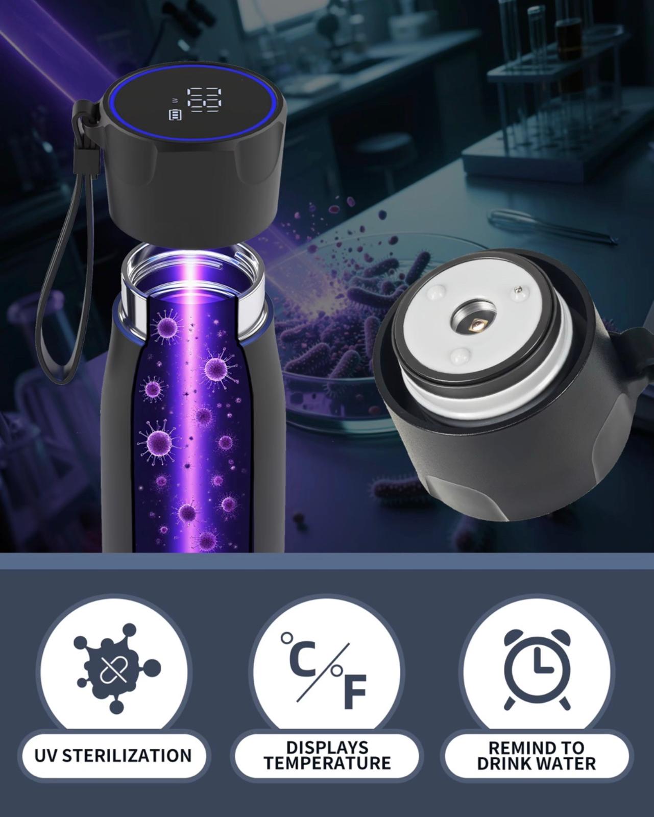 PURE+ — Gourde connectée LED UVC